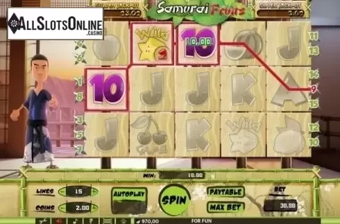 Win Screen. Samurai Fruits from Tuko Productions