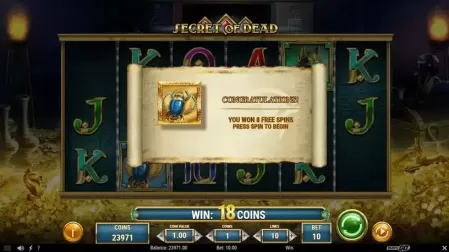 Secret of Dead slot screenshot 4