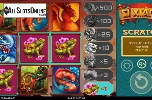 Game workflow 3. Si-Xiang Scratch from IronDog