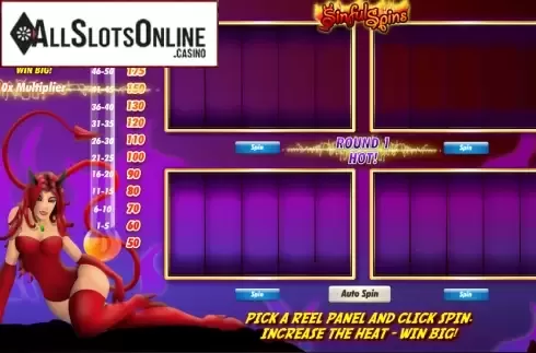 Screen6. Sinful Spins from Amaya
