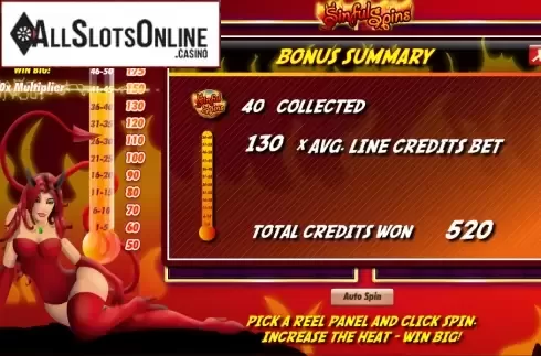 Screen8. Sinful Spins from Amaya