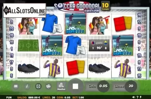 Free Spins Game screen