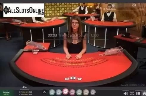 Game Screen. Unlimited 21 Blackjack Live (Ezugi) from Ezugi