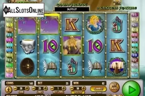 Win Screen. Viking's Plunder from Habanero