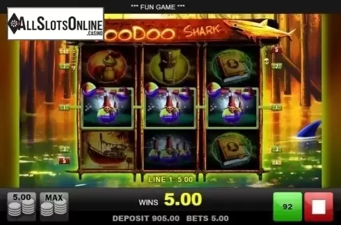Win Screen 1. Voodoo Shark from Merkur