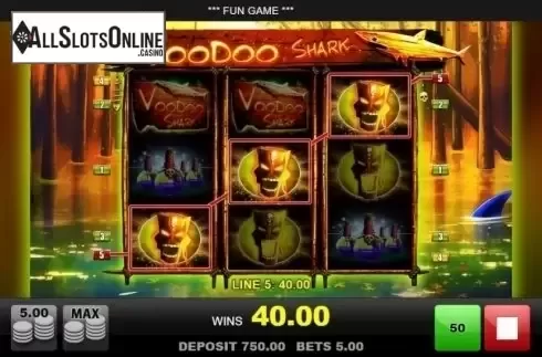 Win Screen 3. Voodoo Shark from Merkur