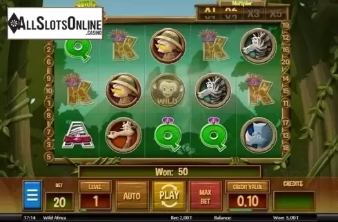 Win Screen . Wild Africa from MGA