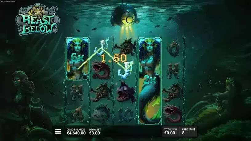 Beast Below slot screenshot 4