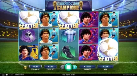 Diego Maradona Campione slot screenshot 3