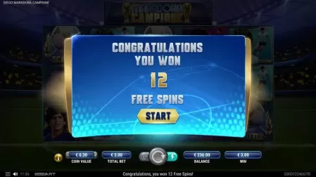 Diego Maradona Campione slot screenshot 4