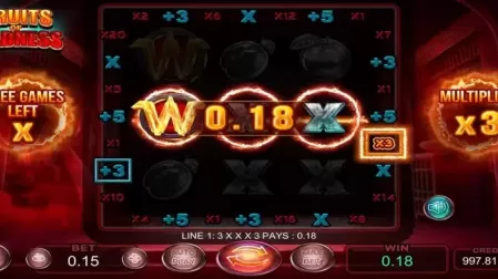 Fruits Of Madness slot screenshot 3