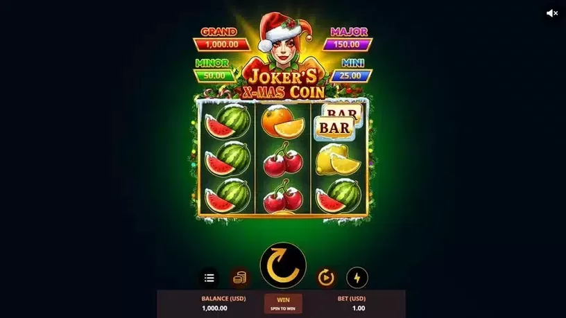 Joker's X-Mas Coin slot screenshot 1