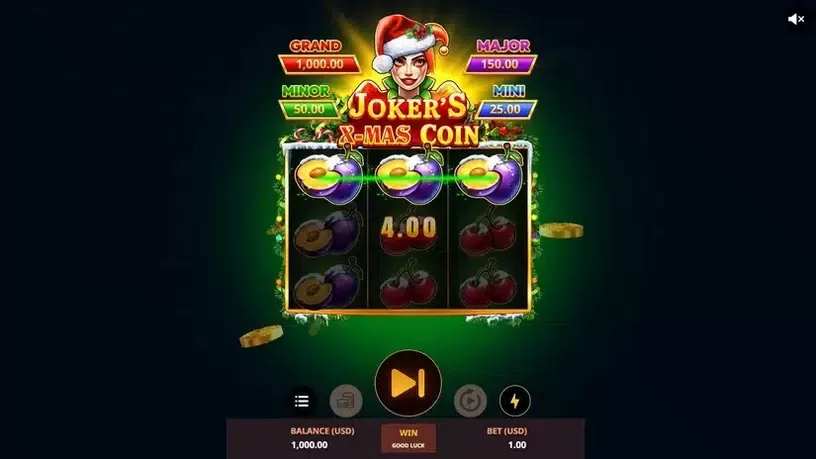 Joker's X-Mas Coin slot screenshot 3