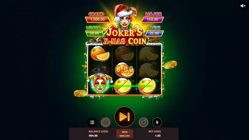 Joker's X-Mas Coin slot screenshot 2
