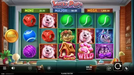 Lucky Pups slot screenshot 1