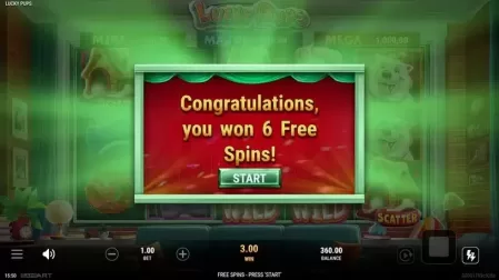 Lucky Pups slot screenshot 3