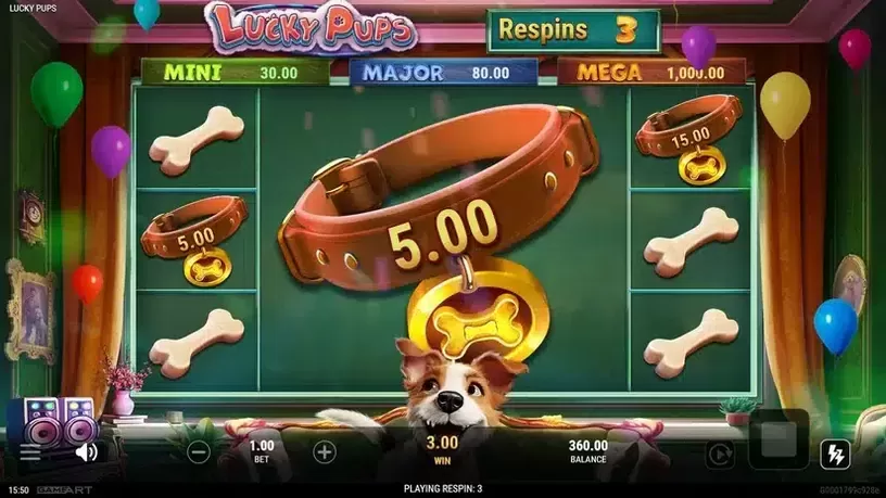 Lucky Pups slot screenshot 5