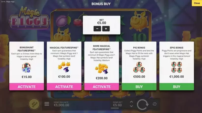 Magic Piggy slot screenshot 2