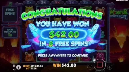 Monster Superlanche slot screenshot 7