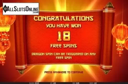 Free Spins. 3888 Ways of the Dragon from iSoftBet