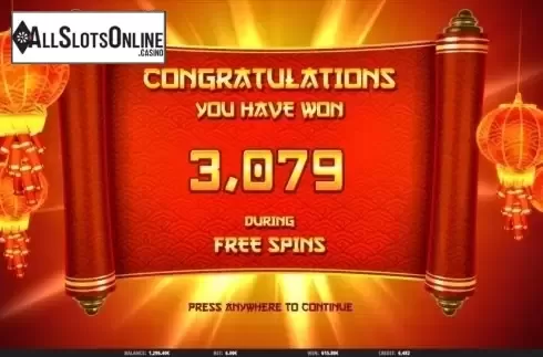 Total Win. 3888 Ways of the Dragon from iSoftBet
