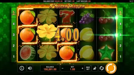 5 Super Clover slot screenshot 2