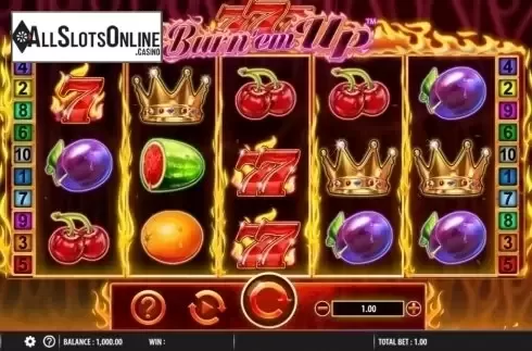 Reel Screen. 777 Burn' Em Up from Red7