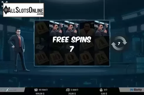Free spin. Agent X Mission from MrSlotty