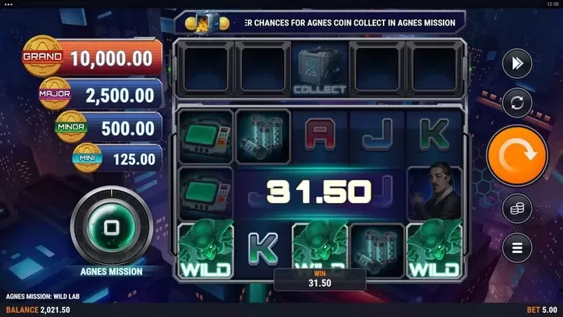 Agnes Mission: Wild Lab slot screenshot 2
