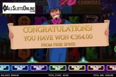 Free  Spins. Balthazar's Wild Carnival from CORE Gaming