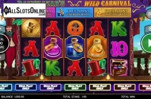 Reel Screen. Balthazar's Wild Carnival from CORE Gaming
