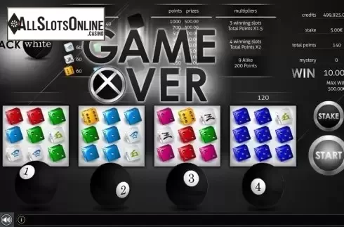 Win Screen 3. Black and White (Gaming1) from GAMING1