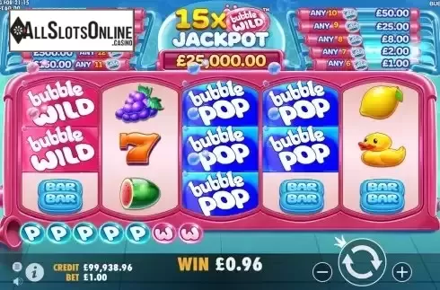 Bubble Pop Win Screen