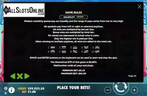 Rules and PayLines