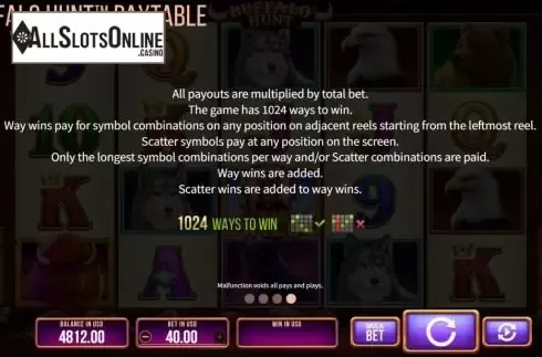 Ways to win screen