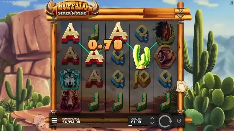 Buffalo Stack 'n' Sync slot screenshot 2