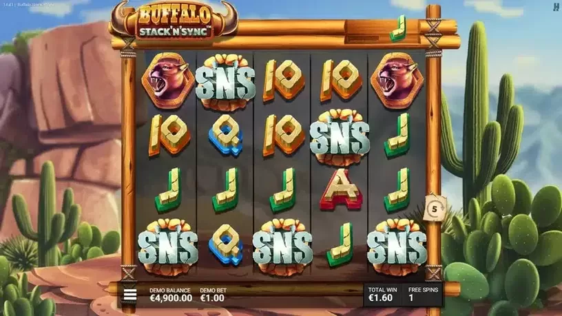 Buffalo Stack 'n' Sync slot screenshot 6