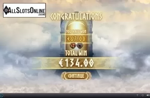 Win Screen. Call of the Valkyries from SUNFOX Games
