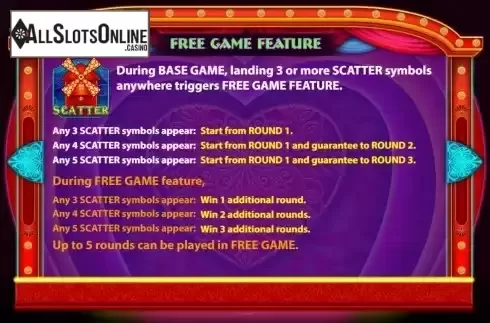 Free Game Feature Screen