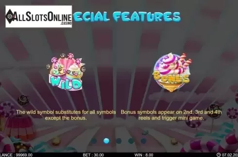 Feature screen 1. Candy Rash from 7mojos