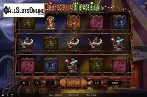 Reel screen. Circus Train from Thunderspin