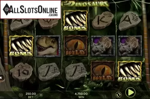 Dawm of the Dinosaurs. Dawn Of The Dinosaurs from 888 Gaming