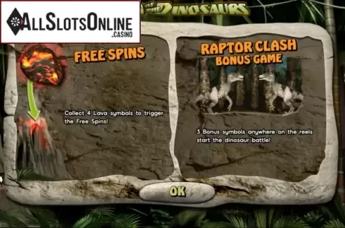 Dawm of the Dinosaurs. Dawn Of The Dinosaurs from 888 Gaming