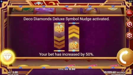Deco Diamonds Deluxe slot screenshot 2
