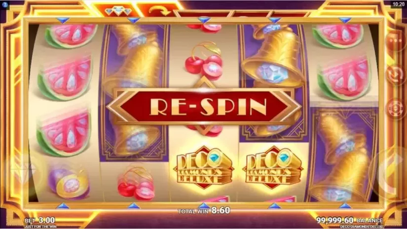 Deco Diamonds Deluxe slot screenshot 3