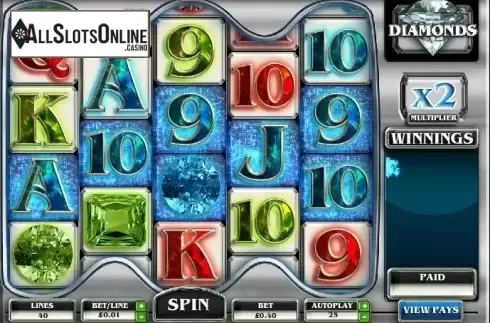 Reel screen. Diamonds (AlteaGaming) from AlteaGaming