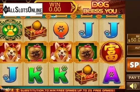 Reels screen. Dog Bless You from PlayStar