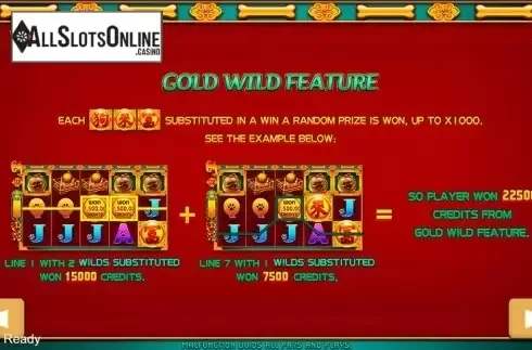 Paytable 2. Dog Bless You from PlayStar