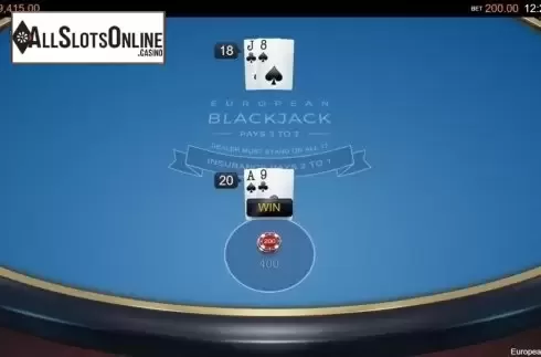 Game Screen 5. European Blackjack (Switch Studios) from Switch Studios
