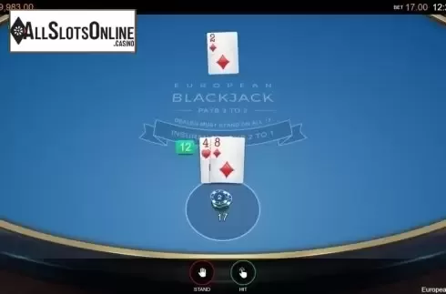 Game Screen 2. European Blackjack (Switch Studios) from Switch Studios
